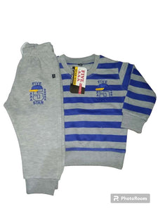 Little Kids Yarn Dyed Fleece Tracksuits